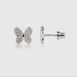 Childs Earrings-screw back sterling silver