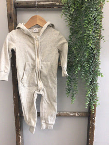 Little One Shop gray one piece-6/12M
