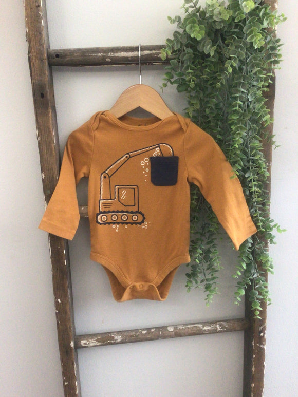 Jumping beans crane onesie- 12M