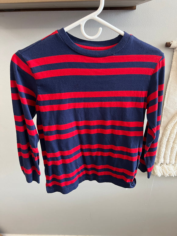 Old Navy Red & Blue Stripe Shirt - 8