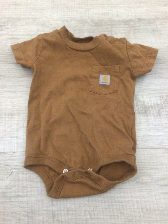 Brown Carhartt onesie-3M