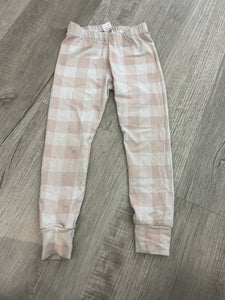 Pink Kennedy & Co Check Leggings - 4T