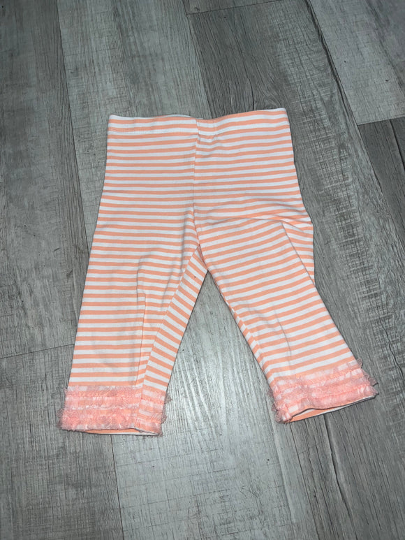 Pink stripe leggings - 3t