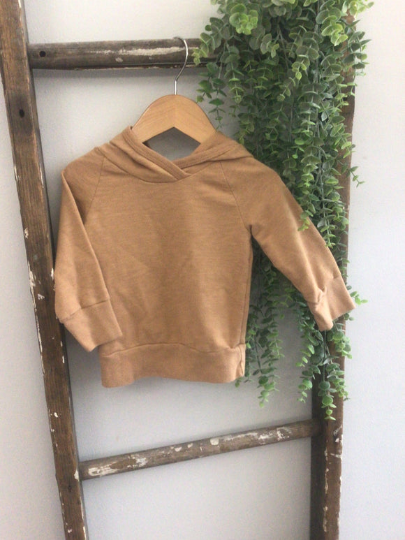 Childhoods tan hoodie- 6/12M