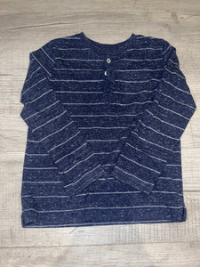 Navy Stripe Long Sleeve Top