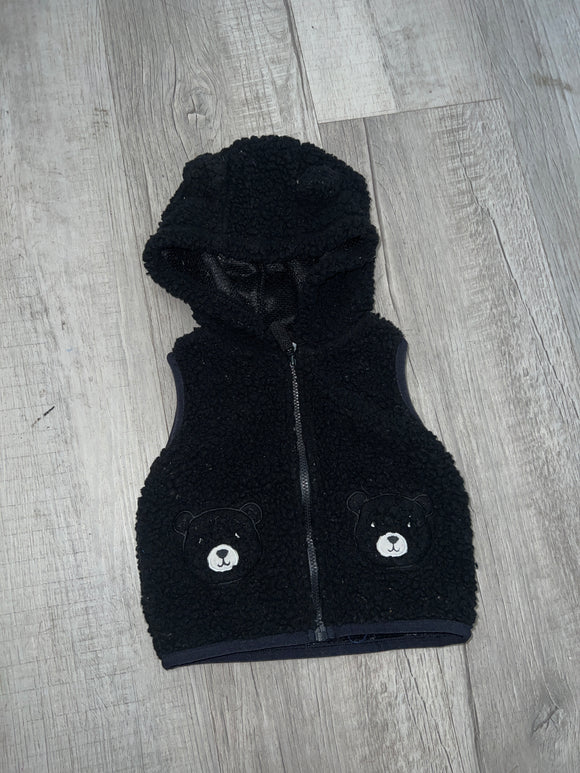 Carter's Black Sherpa Vest - 6m