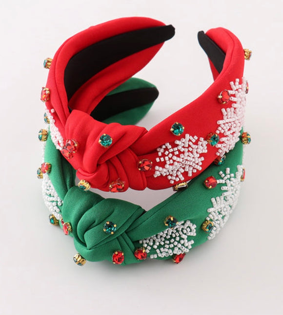 Red Snowflake Headband