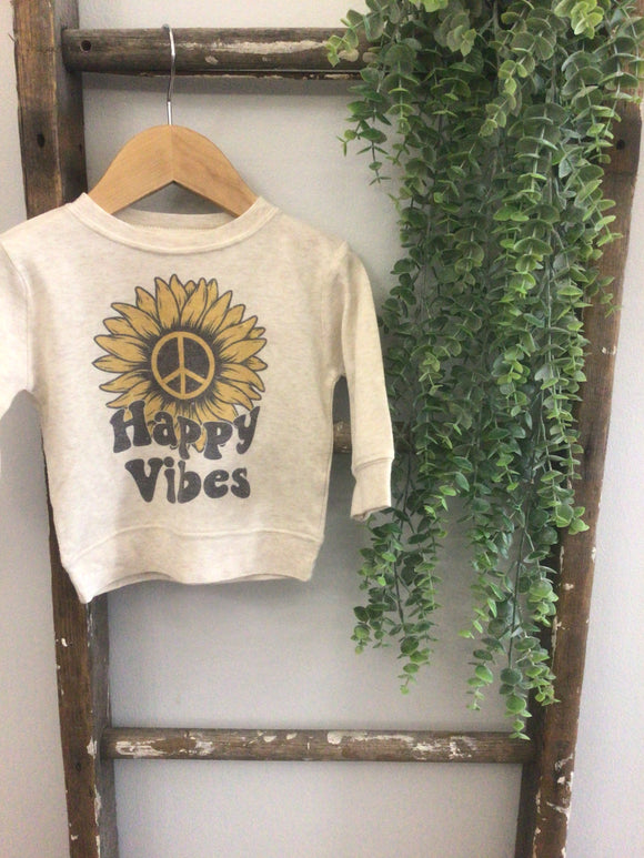 Happy vibes crewneck-6/12