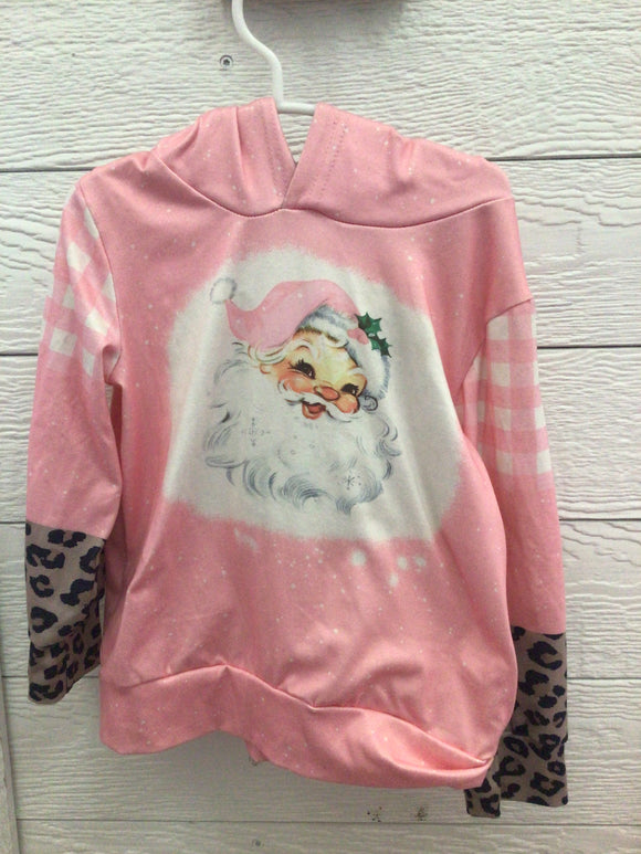 Pink Santa hoodie-4