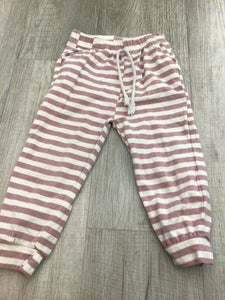 Pink striped sweats-3T