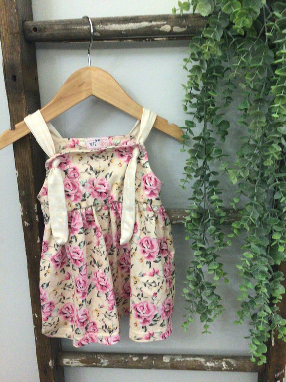 Pete Lucy floral pink and yellow dress-12/18m