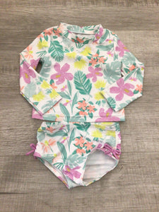 Carters floral two piece swimsuit-18M