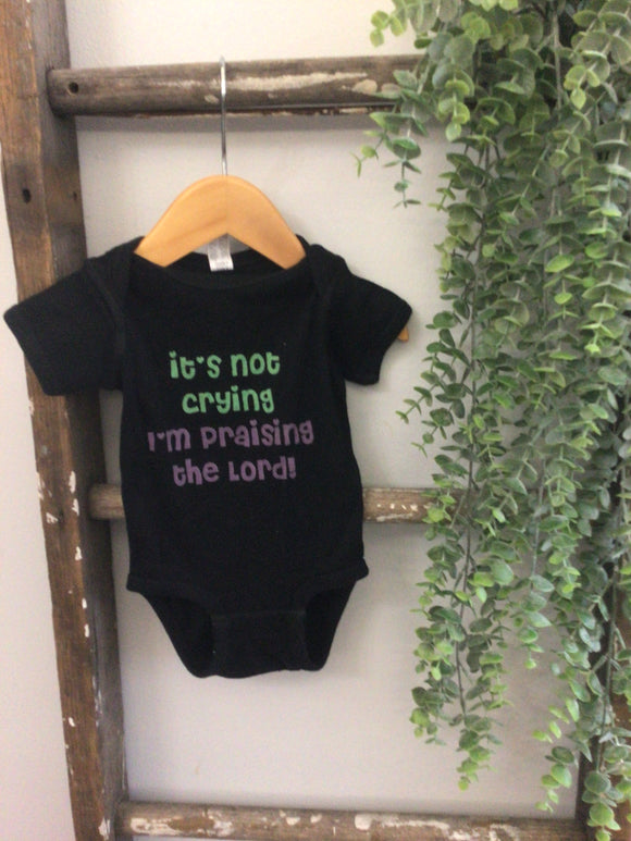 It’s not crying onesie-6M
