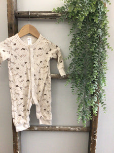 Mountain/bear romper-3/6M