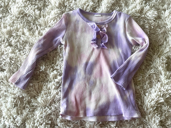 Purple Pink Tiedye Top - 4T