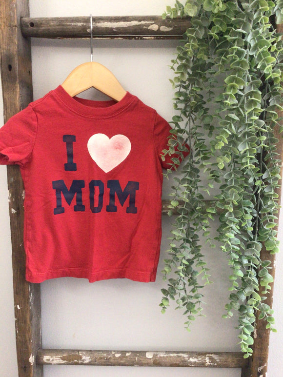 I heart mom tee-12M