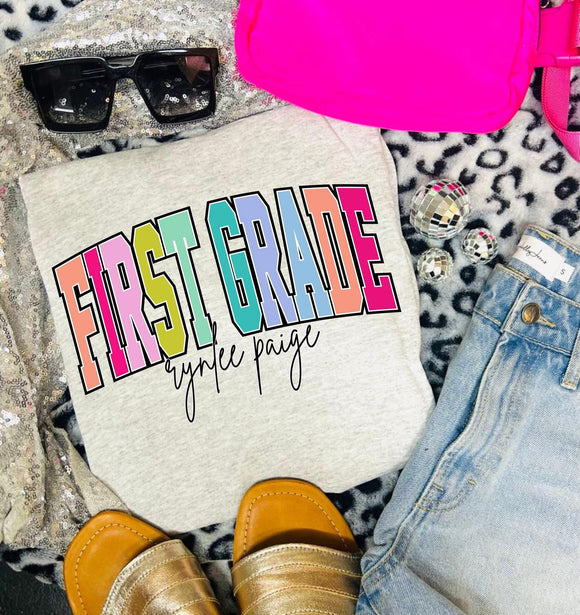 Custom Name/Grade Tee