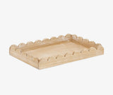 Wood Scallop Tray