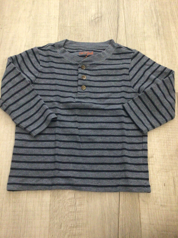 Cat&Jack blue striped long sleeve-2T