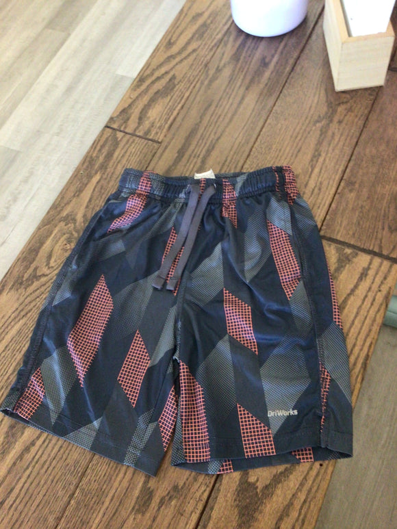 Orange/Grey Drifit athletic shorts- 6/7
