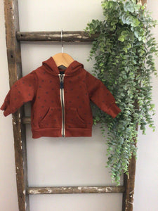 Carters brown and blue zip up-3M
