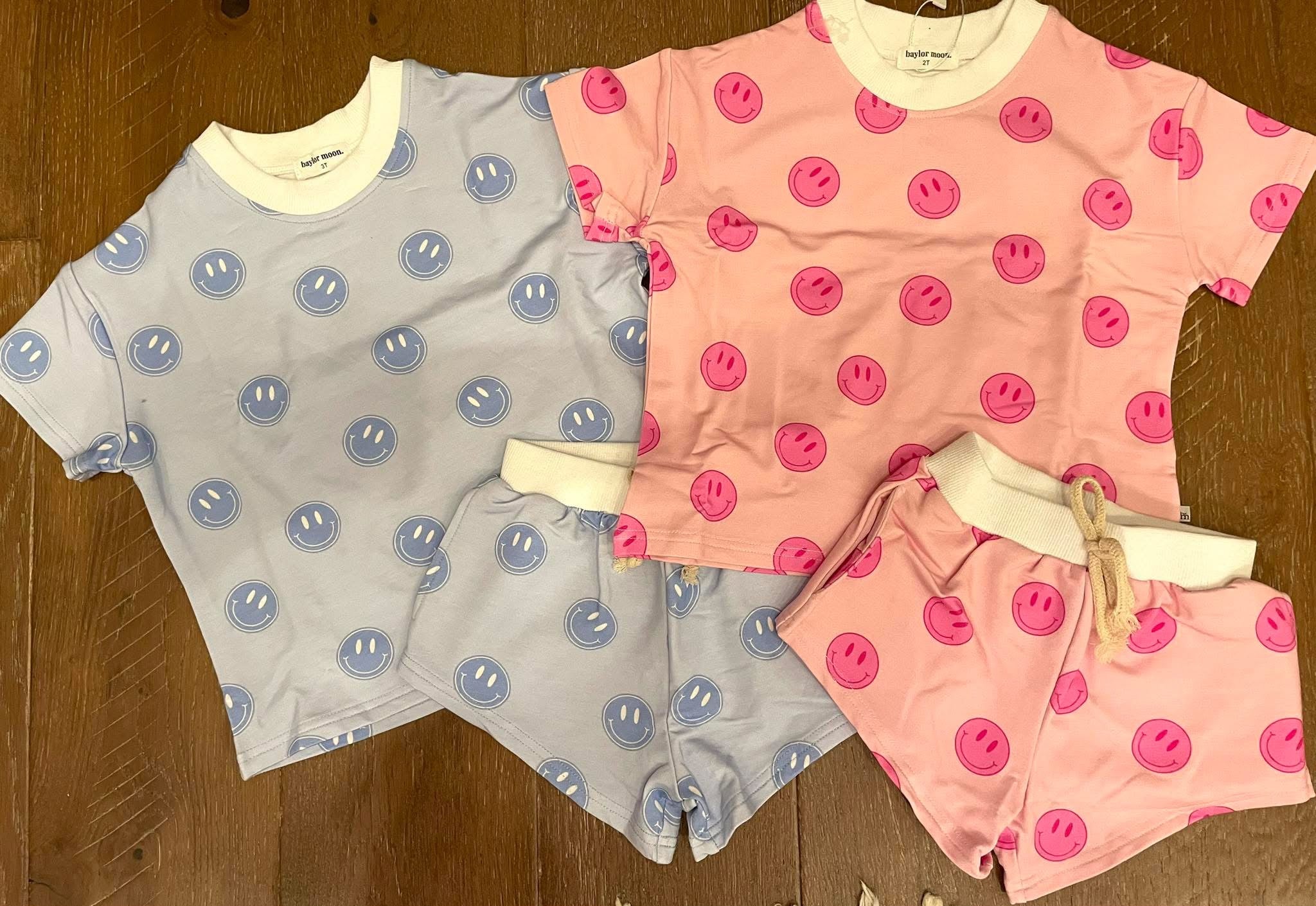 Smiley Face Short Sets – Bundles & Bliss