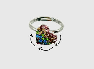 Heart Fidget Spinner Ring