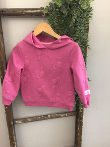 Pink Barbie hoodie- 3T