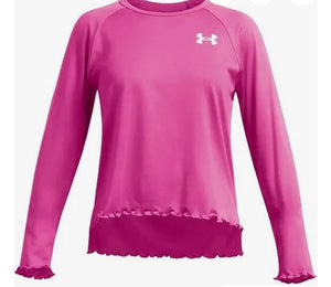 Pink Ruffle UA Top