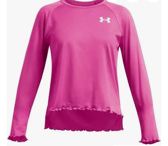 Pink Ruffle UA Top