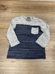 Navy & Grey Pocket Top - 5