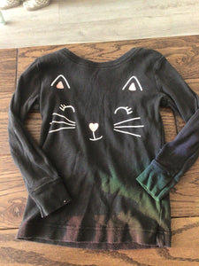 Old navy black cat shirt-3T