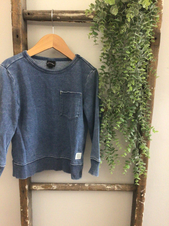 Art class denim crew-4T