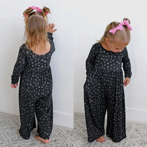 Ash Black Leopard Romper