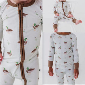 Duck Duck Cute Ribbed Sleeper