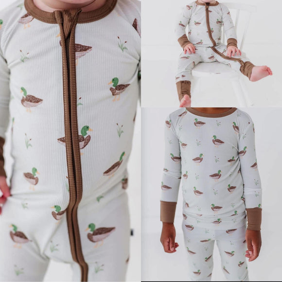 Duck Duck Cute Ribbed Sleeper