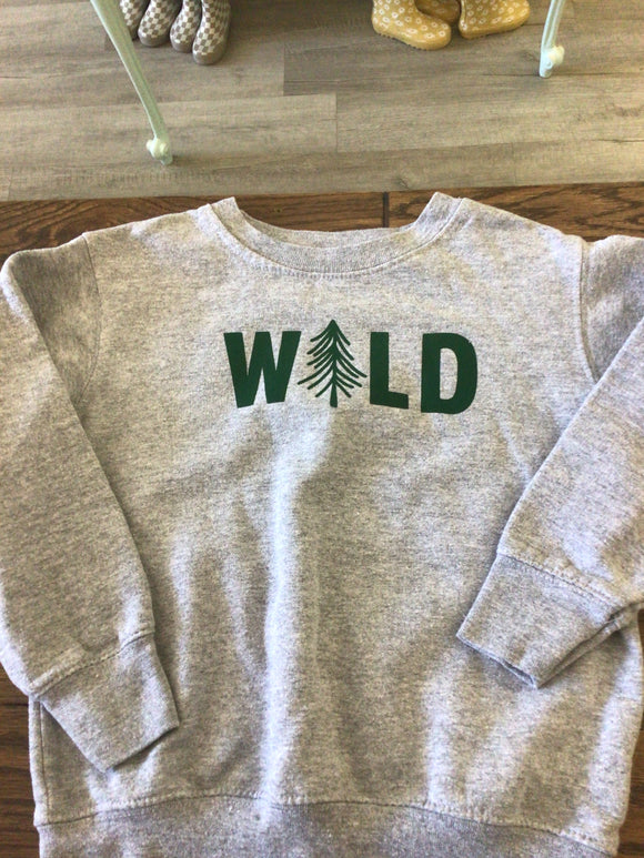 Grey wild crewneck-5/6