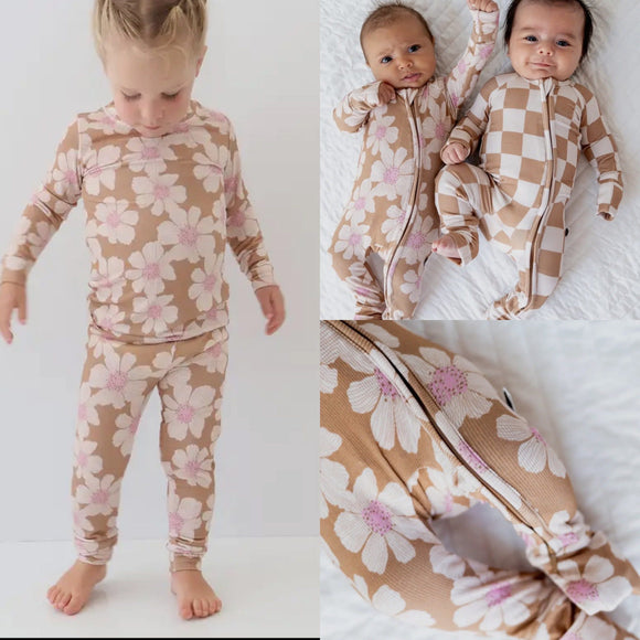 Ribbed Daisy Sleeper/Set