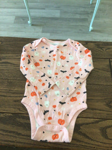 Pink Halloween onesie- 18/24M