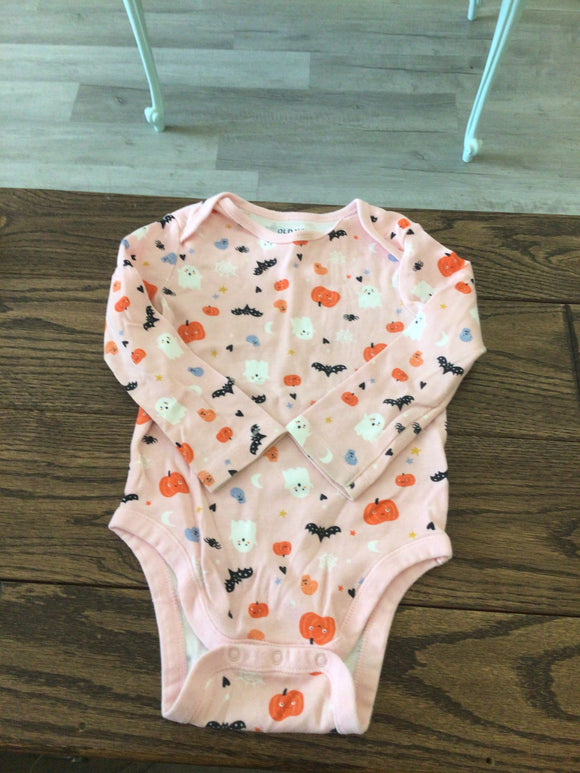 Pink Halloween onesie- 18/24M