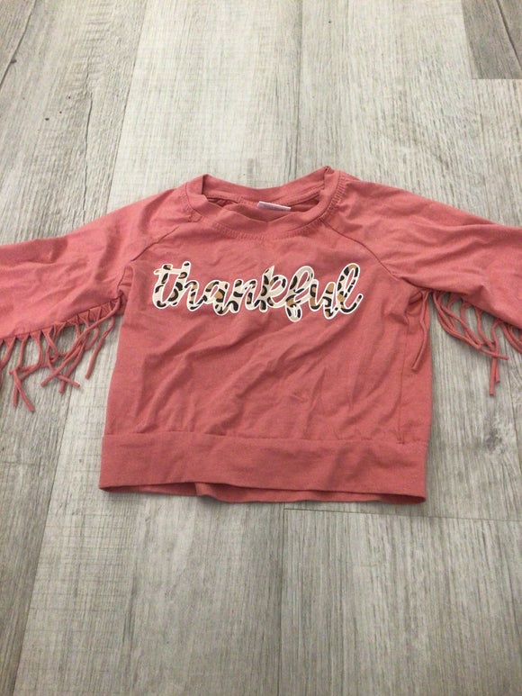 Thankful long sleeve with fringe-12/18M