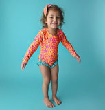 Leopard Rash Guard Swimsuit