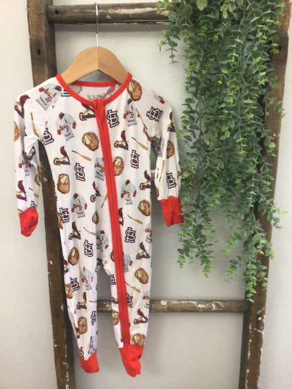 Cardinals bamboo-6/12M