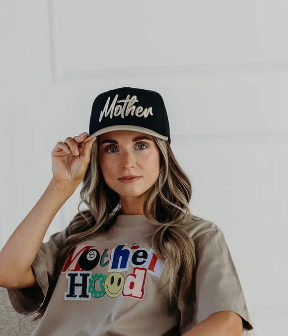 Black & Tan Vintage Mother Hat