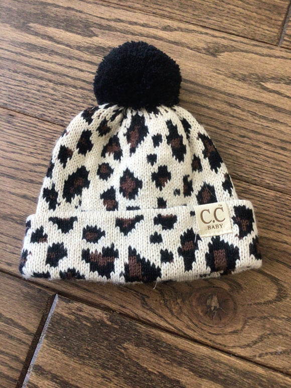 C.C baby cheetah print hat