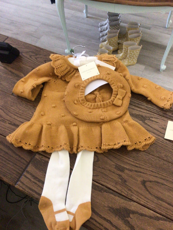 NWT yellow dress set- 6M