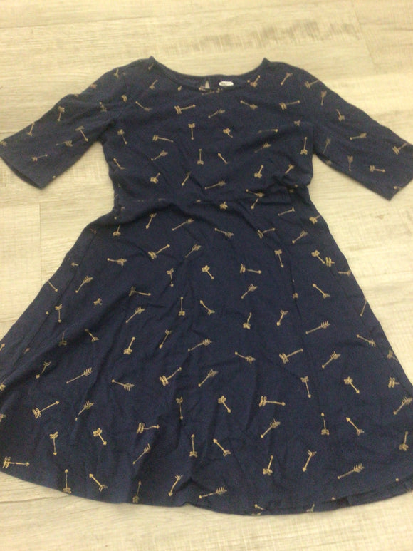 Navy arrow dress-L(10/12)