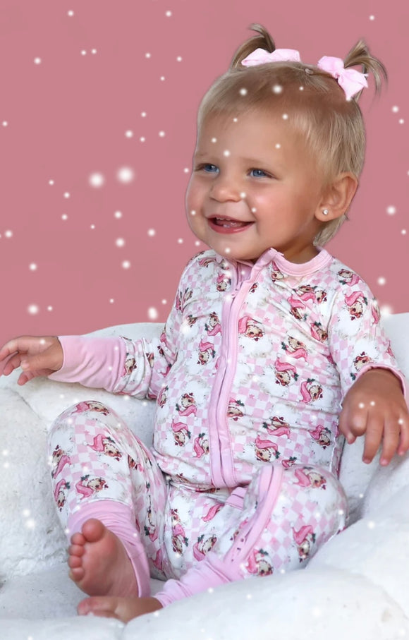 Santa Baby Checkers Dream Romper/Set