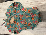 Kennedy & Co Blue Floral Swimsuit - 4T