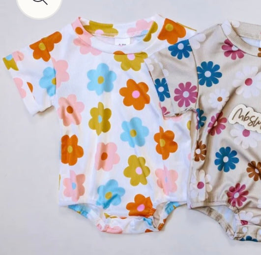 Retro Daisy Bubble Romper